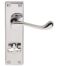 CARLISLE BRASS DL54WCCP VICTORIAN SCROLL LEVER ON BACKPLATE - BATHROOM 57MM C/C 150MM X 43MM - PAIR