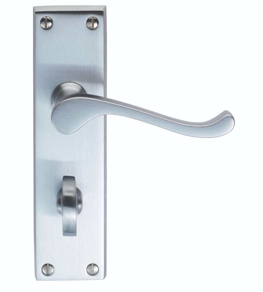 CARLISLE BRASS CBS54WCSC/BP VICTORIAN SCROLL LEVER ON BACKPLATE - BATHROOM 57MM C/C 155MM X 40MM - PAIR