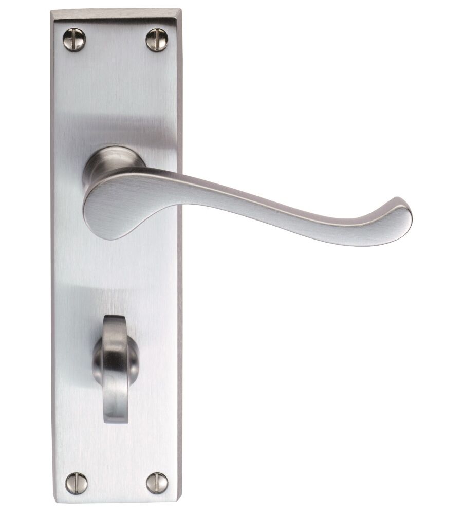 CARLISLE BRASS DL54WCSC VICTORIAN SCROLL LEVER ON BACKPLATE - BATHROOM 57MM C/C  150MM X 43MM - PAIR