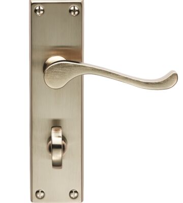 Carlisle Brass CBS54WCSN/BP Victorian Scroll Lever On Backplate – Bathroom 57mm C/C