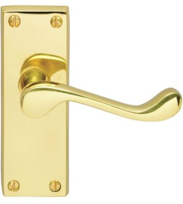 Carlisle Brass DL55/BP Victorian Scroll Lever On Backplate – Latch – Pair