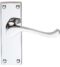 CARLISLE BRASS DL55CP VICTORIAN SCROLL LEVER ON BACKPLATE - LATCH 118MM X 43MM - PAIR
