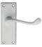 CARLISLE BRASS CBS55SC VICTORIAN SCROLL LEVER ON BACKPLATE - LATCH (CONTRACT RANGE) 120MM X 40MM - PAIR