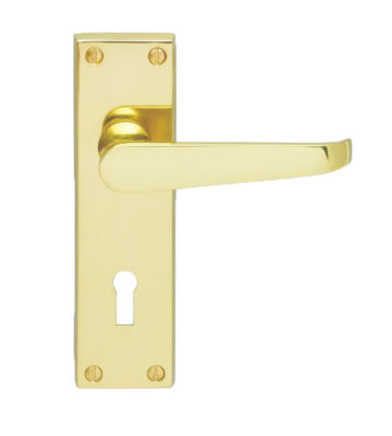 Carlisle Brass CBV30/BP Victorian Flat Lever On Backplate – Lock 57mm C/C (Contract Range) – Pair