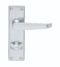 CARLISLE BRASS CBV30WCSC VICTORIAN FLAT LEVER ON BACKPLATE - BATHROOM 57MM C/C (CONTRACT RANGE) 155MM X 40MM - PAIR
