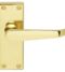 CARLISLE BRASS M31/BP VICTORIAN LEVER ON BACKPLATE - LATCH - PAIR