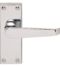 CARLISLE BRASS M31CP VICTORIAN LEVER ON BACKPLATE - LATCH 118MM X 43MM - PAIR