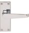 CARLISLE BRASS M31CP/BP VICTORIAN LEVER ON BACKPLATE - LATCH - PAIR