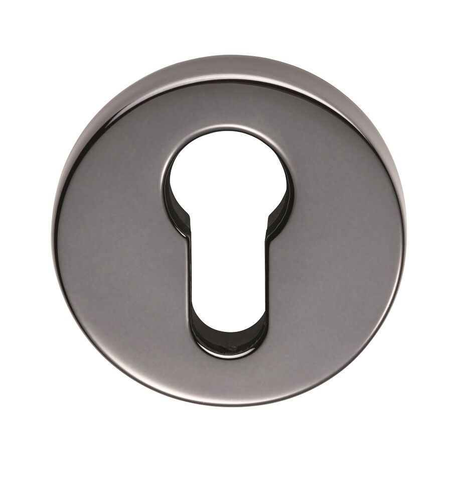 CARLISLE BRASS CEB001BN EURO PROFILE ESCUTCHEONS ON CONCEALED FIX ROUND ROSE - MP17 50 - PAIR