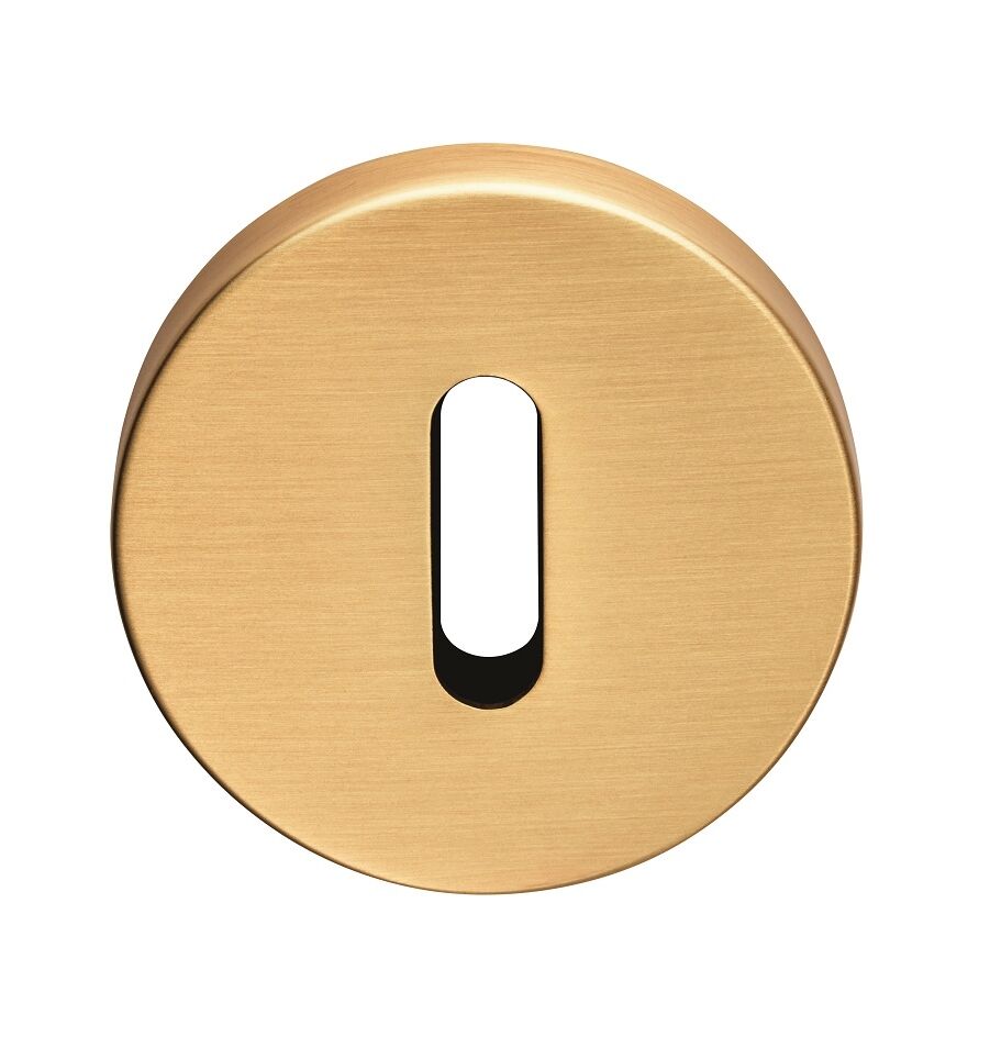 CARLISLE BRASS CEB003SB LOCK PROFILE ESCUTCHEONS ON CONCEALED FIX ROUND ROSE - MP35 50 - PAIR