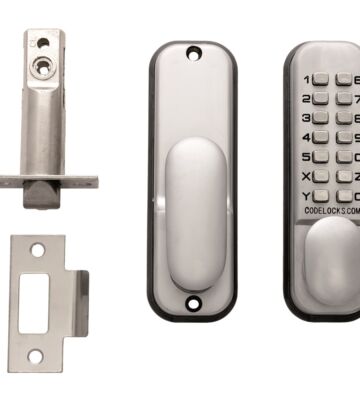 Carlisle Brass CL155SGVCB Codelock Cl155sg Silver Grey. Function / Mortice Latch With Dual Backplate