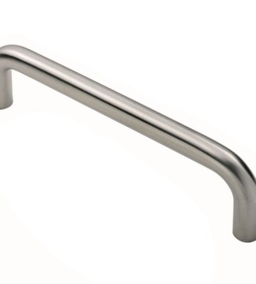 Carlisle Brass CPD1096SSS Steelworx Solid 10mm Dia. Cabinet D Pull Handle (96mm C/C)