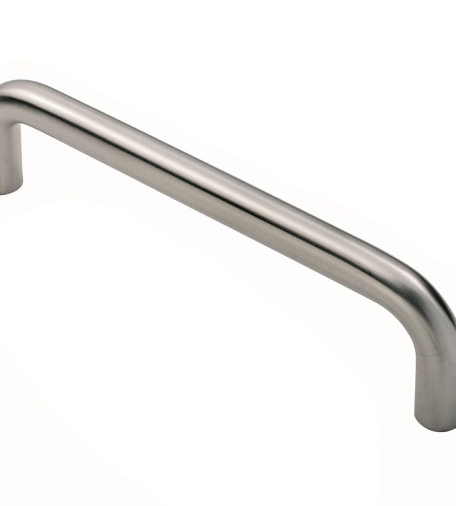 CARLISLE BRASS CPD1096SSS STEELWORX SOLID 10MM DIA. CABINET D PULL HANDLE (96MM C/C)