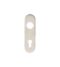 CARLISLE BRASS CPRE1170/72SSS 174 X 45 X 8MM STEELWORX RADIUS BACKPLATES - LOCK EURO PROFILE (72MM C/C)  - PAIR