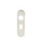 CARLISLE BRASS CPRU1170SSS 174 X 45 X 8MM STEELWORX RADIUS BACKPLATES - LOCK OVAL PROFILE (48.5 MM C/C)  - PAIR