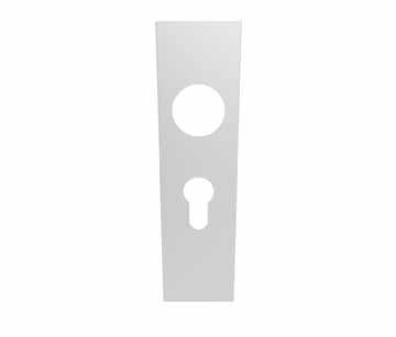 Carlisle Brass CPSE1170SSS 174 X 45 X 8mm Steelworx Square Backplates – Lock Euro Profile (47.5mm C/C) – Pair