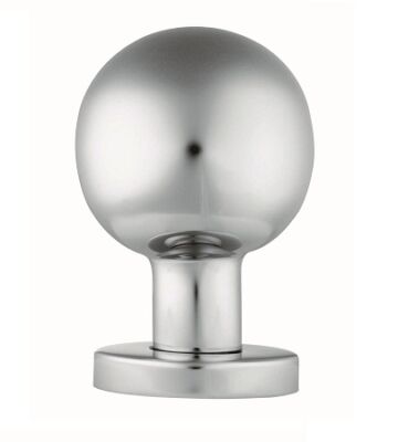 Carlisle Brass CSK1058SSS Steelworx 55mm Dia. Ball Mortice Knob On Concealed Fix Sprung Round Rose – Pair