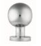 CARLISLE BRASS CSK1058SSS STEELWORX 55MM DIA. BALL MORTICE KNOB ON CONCEALED FIX SPRUNG ROUND ROSE  - PAIR