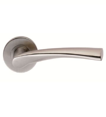 Carlisle Brass CSL1121SSS Steelworx Designer Lever On Concealed Fix Sprung Round Rose – Pair