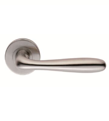 Carlisle Brass CSL1127SSS Designer Lever On Concealed Fix Sprung Round Rose – Pair