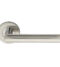 CARLISLE BRASS CSL1192BSS TREVIRI 19MM DIA. MITRED LEVER ON CONCEALED FIX SPRUNG ROUND ROSE G201   - PAIR