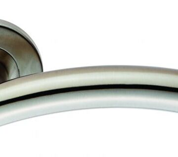 Carlisle Brass CSL1193/BP 19mm Dia. Curved Lever On Concealed Fix Sprung Round Rose – Pair