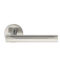 CARLISLE BRASS CSL1194BSS PHILADELPHIA 19MM DIA. LEVER ON CONCEALED FIX SPRUNG ROUND ROSE - PAIR