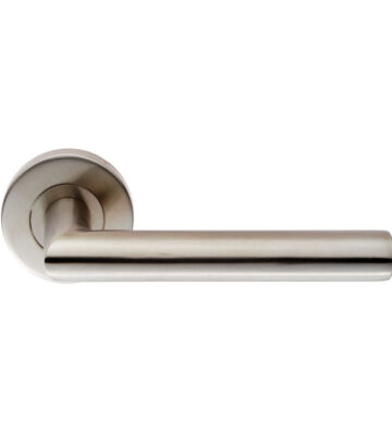 Carlisle Brass CSL1195SSS Steelworx 19mm Dia. Mitred Lever On Concealed Fix Sprung Round Rose – Pair