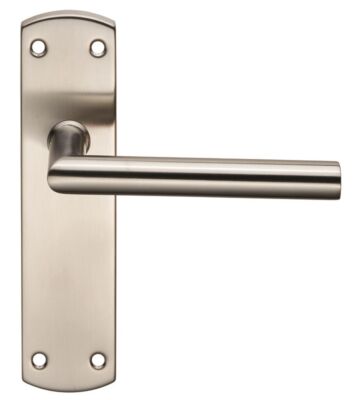 Carlisle Brass CSLP1162B/Sss Steelworx Mitred Csl Lever On Backplate – Latch 172 X 44mm Satin – Set