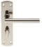 CARLISLE BRASS CSLP1162T/BSS STEELWORX MITRED CSL LEVER ON BACKPLATE - BATHROOM 57MM C/C (172 X 44MM) - POLISHED - SET