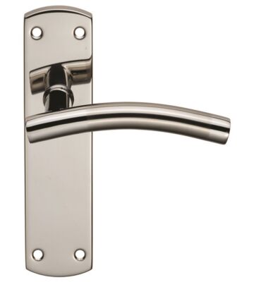 Carlisle Brass CSLP1163B/Duo Steelworx Curved -T Csl Lever On Backplate – Latch 172 X 44mm Dual Finish – Set
