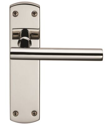 Carlisle Brass CSLP1164B/BSS Steelworx Mitred – T Csl Lever On Backplate – Latch 172 X 44mm -Polished – Set