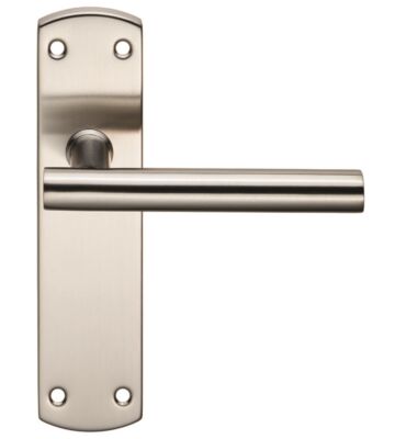 Carlisle Brass CSLP1164B/Sss Steelworx Mitred – T Csl Lever On Backplate – Latch 172 X 44mm -Satin – Set