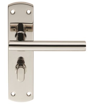 Carlisle Brass CSLP1164T/BSS Steelworx Mitred – T Csl Lever On Backplate – Bathroom 57mm C/C (172 X 44mm) – Polished – Set