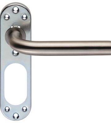 Carlisle Brass CSLP1191SSS 170 X 45 X 8mm Steelworx 19mm Dia.Straight Lever On Inner Steel Backplate G201 – Pair