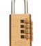 CARLISLE BRASS CYPLC1030SB/BP 4 - WHEEL BRASS COMBINATION PADLOCK 30MM
