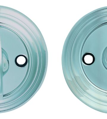 Carlisle Brass DK12CP Delamain Turn & Release On Round Rose (4.9 X 67mm Spindle) – (Face Fix) 55mm – Set