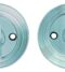 CARLISLE BRASS DK12CP DELAMAIN TURN & RELEASE ON ROUND ROSE (4.9 X 67MM SPINDLE) - (FACE FIX) 55MM - SET