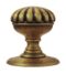 CARLISLE BRASS DK36CFB DELAMAIN FLOWER KNOB (CONCEALED FIX) C/W LOCATING WASHER 70MM - PAIR