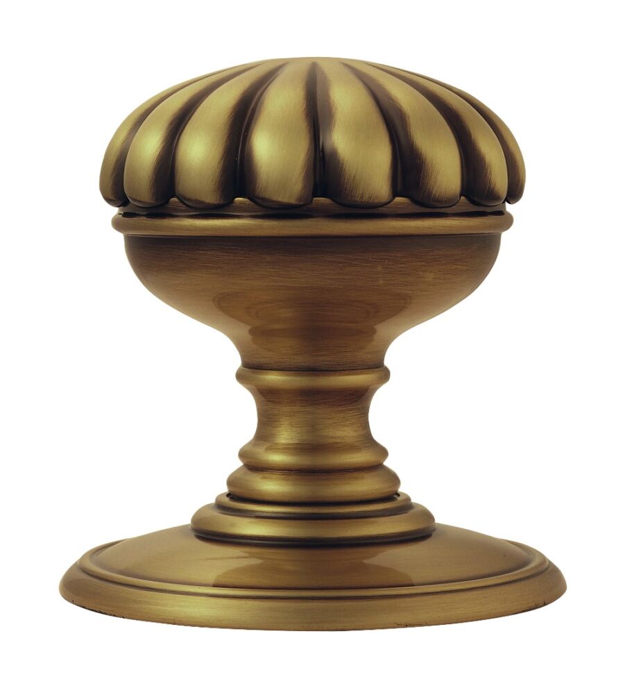 CARLISLE BRASS DK36CFB DELAMAIN FLOWER KNOB (CONCEALED FIX) C/W LOCATING WASHER 70MM - PAIR