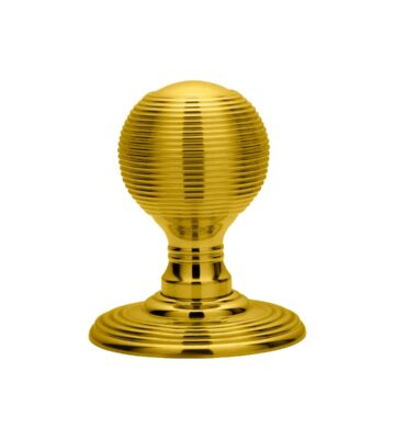 Carlisle Brass DK37C Delamain Reeded Knob (Concealed Fix) C/W Locating Washer 51mm – Pair