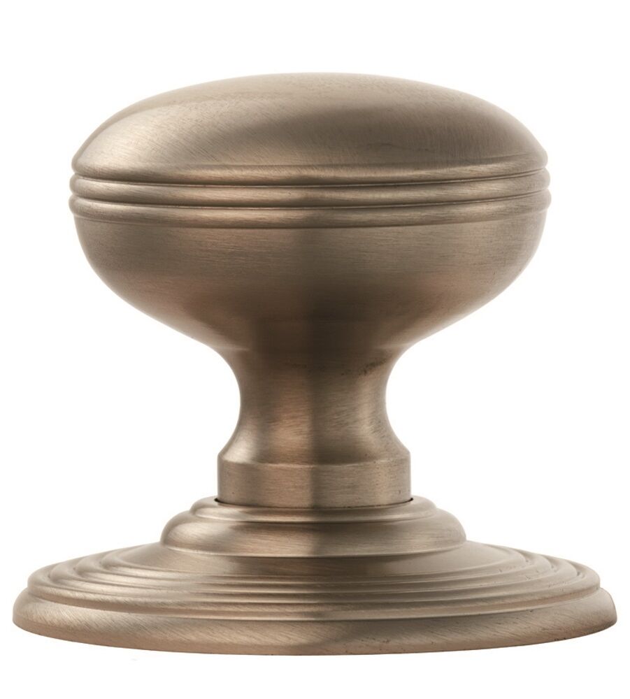 CARLISLE BRASS DK39CSN DELAMAIN RINGED MUSHROOM MORTICE KNOB 57MM - PAIR