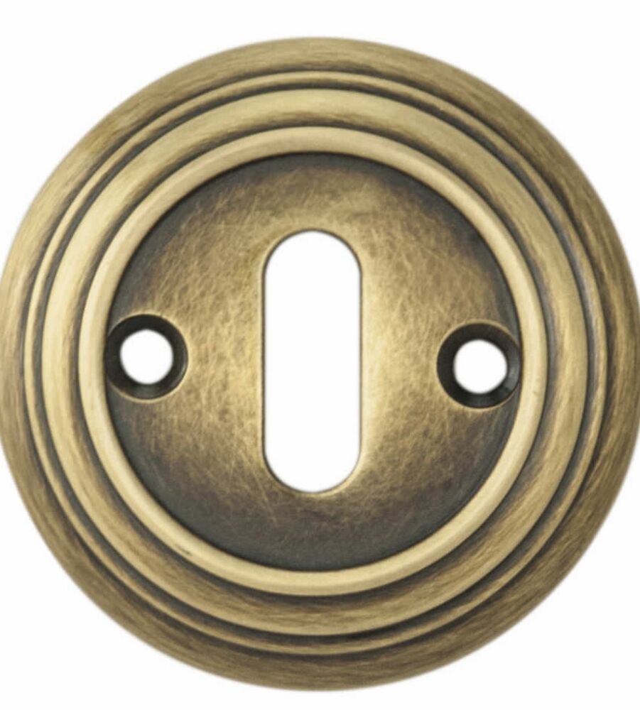 CARLISLE BRASS DK3FB DELAMAIN - ESCUTCHEON LOCK PROFILE ROUND FACE FIX 55MM