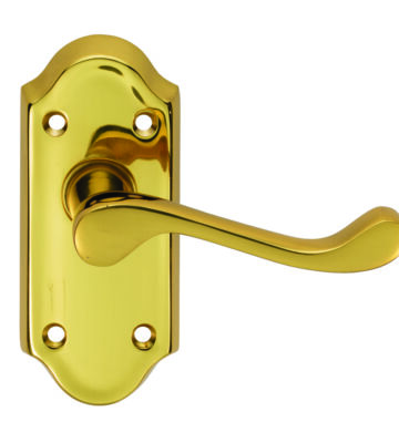 Carlisle Brass DL16 Ashtead Lever On Backplate – Latch (Short Plate) 112mm X 48mm – Pair