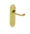 CARLISLE BRASS DL167/BP OAKLEY LEVER ON BACKPLATE - LATCH - PAIR