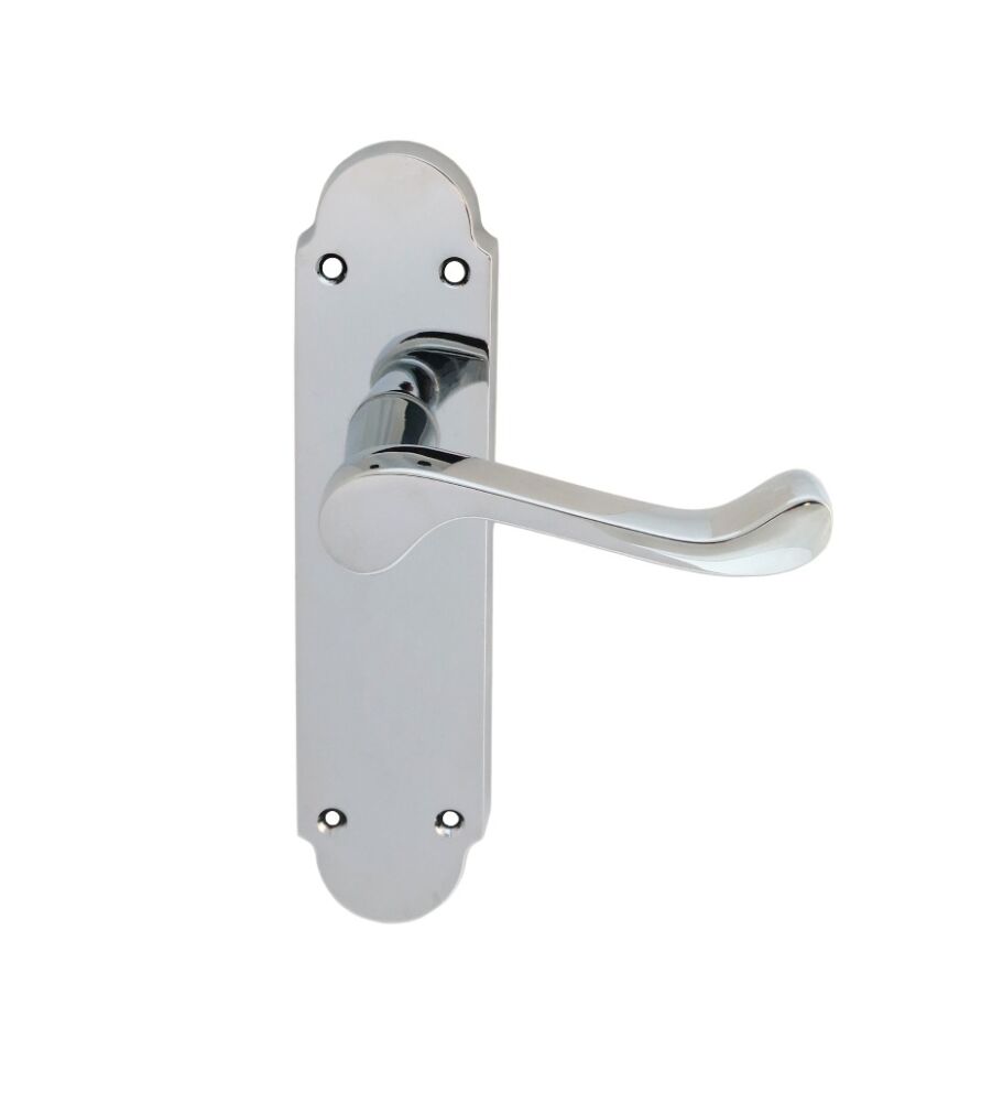 CARLISLE BRASS DL167CP OAKLEY LEVER ON BACKPLATE - LATCH 170MM X 42MM - PAIR