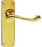 CARLISLE BRASS DL167PVD OAKLEY LEVER ON BACKPLATE - LATCH 170MM X 42MM - PAIR