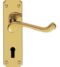 CARLISLE BRASS DL168/BP OAKLEY LEVER ON BACKPLATE - LOCK 57MM C/C - PAIR