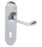 CARLISLE BRASS DL168CP/BP OAKLEY LEVER ON BACKPLATE - LOCK 57MM C/C - PAIR