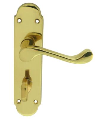 Carlisle Brass DL168WC Oakley Lever On Backplate – Bathroom 57mm C/C 170mm X 42mm – Pair